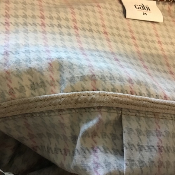 Cabi tartan plaid trenchcoat size M - Picture 9 of 10